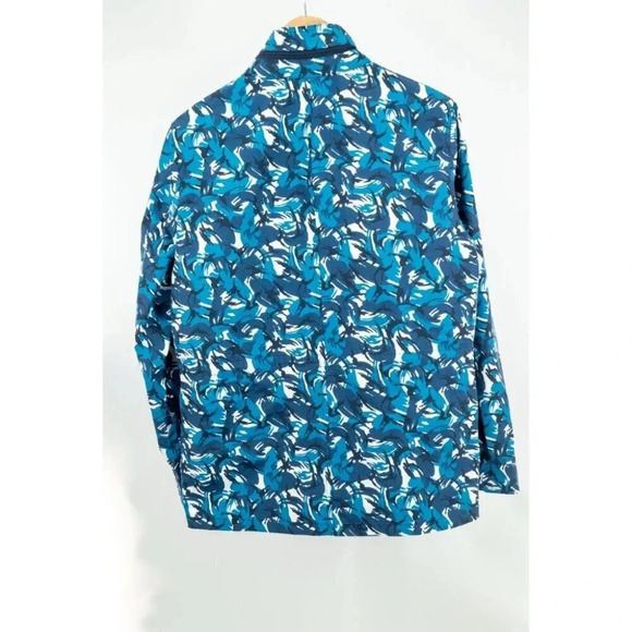 Orlebar Brown Sutherland Camo water wind resistant Field Jacket Lake Blue | Med - Picture 9 of 16